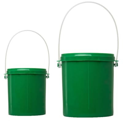 KOMBIUDA 2 Pièces Seau D'Appâts De Pêche Respirant Conteneur Pour Vers De Terre Asticots Et Vers De Mouche Lot Grand Et Petit Léger Et Portable Pour Stockage D'Appâts Vivants