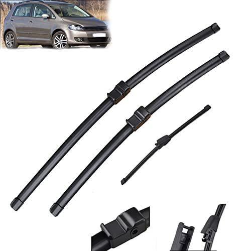 WEHOMY Scheibenwischer RHD & LHD Vorne Hinten Wischerblätter Für V&w Für Golf Plus 5M1 2005-2009 Windschutzscheibe Windschutzscheibe Frontscheibe 28 + 28 + 13 