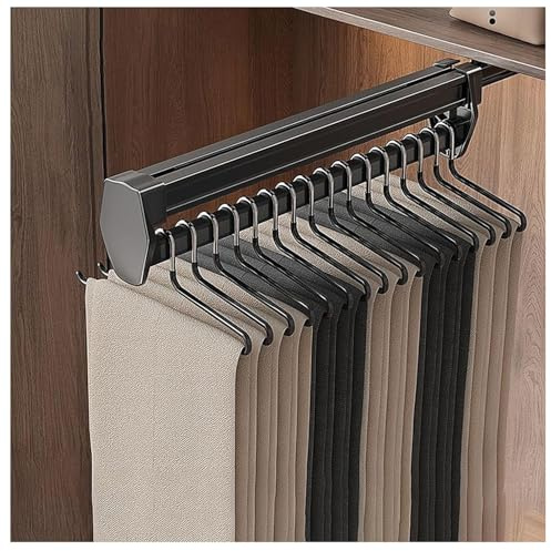 Hosenhalter Für Kleiderschrank Ausziehbare Kleiderstange Herausziehen Der Kleiderbügel, Schrank Organizer Kleiderschrank Ausziehbarer Schrank Organizer Teleskop Garderobe
