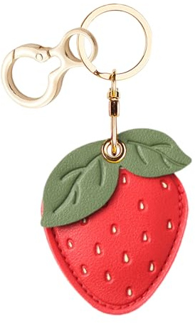Boletochic Airtag Case with Key Ring, Scratch Resistant and Anti-Lost Design for Apple Air Tags-Leather Holder Case with Keychain for Keys, Handbag, Dog Collar, Luggage