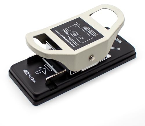 LeTkingok Bordsmaskin med Dubbla ändamål, PVC ID-Kort R5 Runt Hörn+3 * 13MM Platt Håltång Multifunktionsstansverktyg