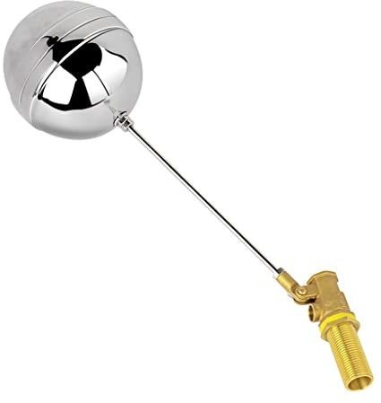 CHAOUYYZ Qiufa 1/2 Zoll Edelstahl-Kupfer-Schwimmerventil, 3 5 7 2 4 6 cm Außengewinde, Verlängertes Schwimmerventil Für Wassertank, Durchflussregler/4Cm