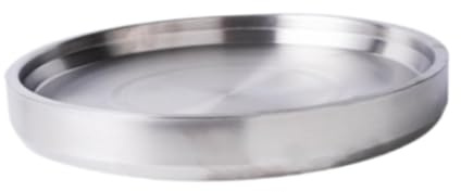 Sharplace Gekühltes Serviertablett, Servierschale, Platte, gekühltes Tablett, gekühlter Server für -Snack, Silber