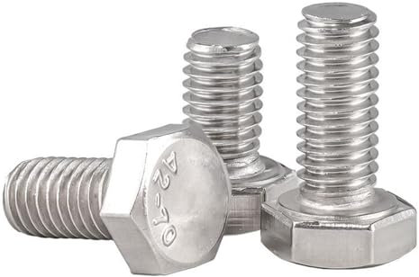 Sechskantschrauben aus Edelstahl 304, Vollgewinde M2-M10, 10 Stk, M5x100mm