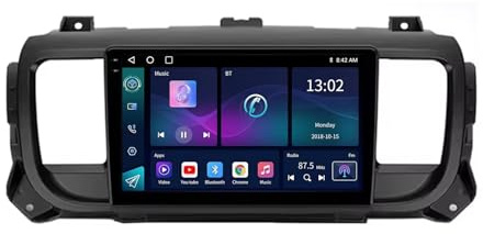 9 Inch Car Stereo Radio for Peugeot Expert 3/Toyota Proace 2016-2021 Android 13 Car Multimedia Player with WIFI FM RDS Radio GPS SWC Rear View Camera Bluetooth DVR Cooling fan(6+128G)