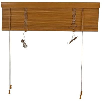 URBNLIVING Real Wood Venetian Blinds, Horizontal Wooden Slats with Privacy Valance & Cord Tilt Control, Pull Cord, Premium Timber Window Shades for Home or Office, Custom Sizes & Colours Available