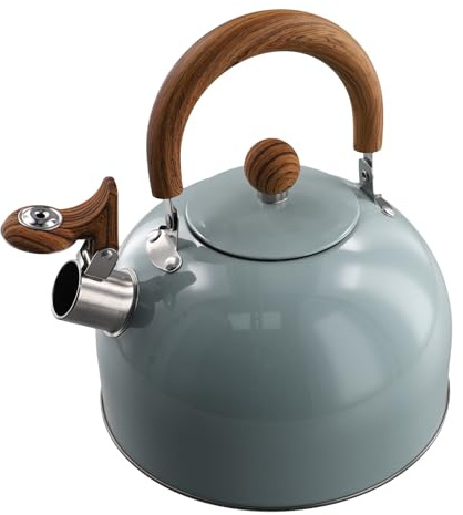 Sirxlevcy Bollitore A Fischio In Acciaio Inossidabile da 3 Litri Bollitore Addensato Fornello A Induzione A Gas Bollitore Universale Bollitore A Fischio
