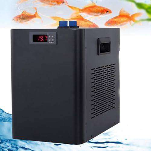Acuario Enfriador de Agua Ajustable para Tanque, 42 galones, 1/10 HP, con compresor silencioso, refrigeración para Coral hidropónico.