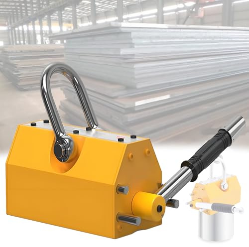 Elevador magnético permanente, capacidad de tracción de 220/440/880/1320 lb, imán de elevación de acero, elevador magnético portátil con liberación para polipastos, grúas de taller,200kg