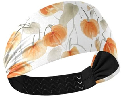famyily Art Cape - Diademas grandes antideslizantes de grosella espinosa blanca para mujer, cabeza elástica para mujer, para maquillaje, entrenamiento, ciclismo, uso diario, colorido perro salchicha y