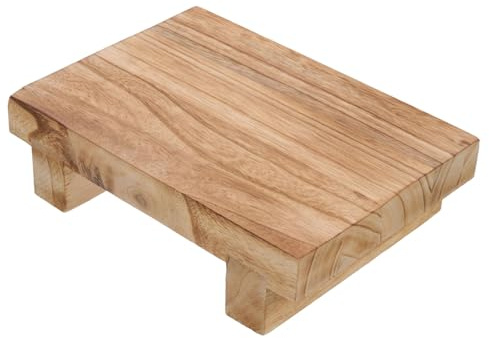 TOGEVAL Tabouret Bois Brûlé Décoratif Support Artisanal Polyvalent pour Plantes Bougies et Accessoires Meuble Intérieur Au Style Rétro pour Salon et Salle à Manger