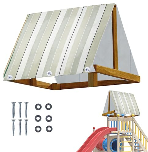 Replacement for Swing Set Canopy - 43 x 90 Inch Heavy Duty Tarpaulin, Robust Outdoor Cover, UV-Resistant Fabric, Sun Protection Accessories for Gazebo, Pergola, Yard, Patio, Garden Furniture, Shelter