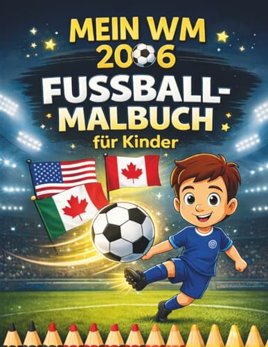 Mein WM 2026 Fussball-Malbuch für KInder: Tolle Motive mit Spielern, Bällen und Jubelszenen – kreative Ausmalbilder voller Action und Freude”
