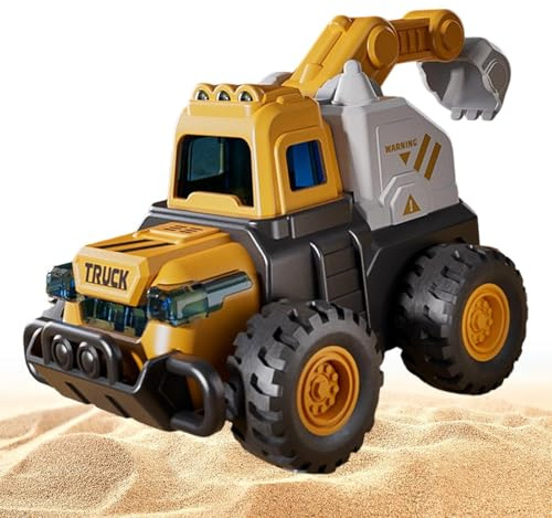 Construction Truck Toys,Sandbox Cars Excavator with Movable Joints | Toy Construction Vehicles - for Playrooms Daycare Sandbox Play Outdoor Party Birthday Boys Girls Preschools
