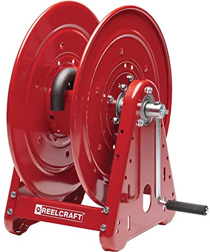 Reelcraft CA32106 M Heavy Duty Hand Crank Hose Reel, 100' Hose Not Included, Red