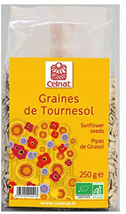 PIPAS GIRASOL 250GR CELNAT BIO