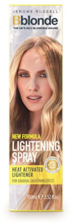 Jerome Russell Bblonde Lightening Spray, Permanent Lightener, Permanent Blonde Bleach Hair Dye, Professional Results, Gradual Lightening