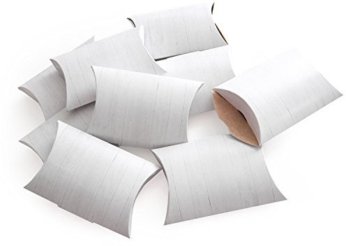 Logbuch-Verlag 25 kleine weiße Geschenk Schachteln Gastgeschenke Verpackung Feste Gäste Hochzeit 14 x 10 x 3 cm