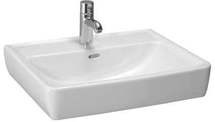 LAUFEN PRO A Aufsatzwaschtisch, 1 Hahnloch, mit Überlauf, 600x480mm, weiß, H8179520001041