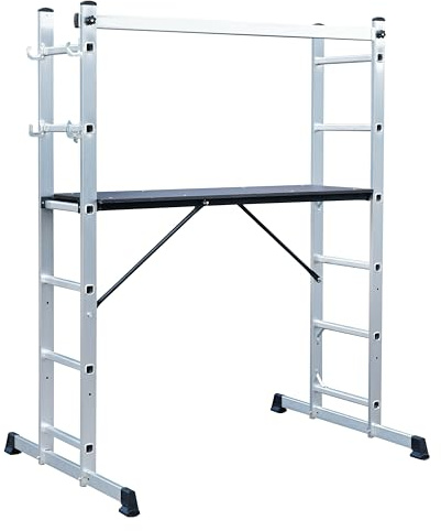 Sealey ASCL2 Aluminium Scaffold Ladder 4-Way EN 131