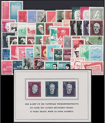 Goldhahn DDR Jahrgang 1958 postfrisch komplett Briefmarken für Sammler
