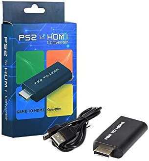 High-Tech Place Adaptateur de convertisseur numérique Audio Mini PS2 vers HDMI Box