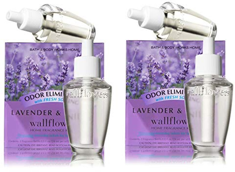 Bath & Body Works Wallflower Bulb Refills - Lavender & Vanilla - TWO Boxes, FOUR bulbs!