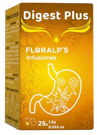 Digest Plus de Floralps - Infusión Natural para el Bienestar Digestivo - 25 Sobres