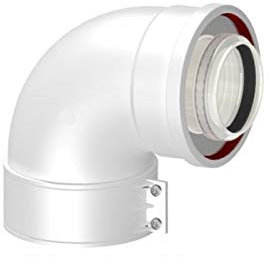 NPE Curva di Partenza Coassiale A 90°per Caldaie Ø 60/100