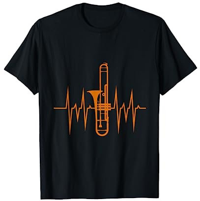 Posaunenspieler Geschenk Herzschlag Posaune T-Shirt