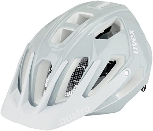 uvex Quatro - sicherer MTB-Helm für Damen und Herren - individuelle Größenanpassung - waschbare Innenausstattung - Papyrus - 52-57 cm