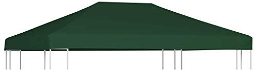 Pavillondach,Heim Garten,Rasen Garten,Garten Balkon,Pavillondach 310 g/m² 4x3 m Grün