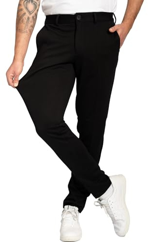 Performance Pants Uomo - Pantaloni Chino Slim Fit Stretch con Tessuto 360° - Eleganti, Comodi e Versatili per Business, Tempo Libero, Viaggio e Golf - vestibilità Curata