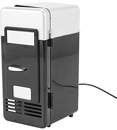 Peukerty Usb Mini Frigo Goccia Fredda Congelatore Usb Mini Frigo Portatile Soda Mini Frigorifero Per Auto Nero