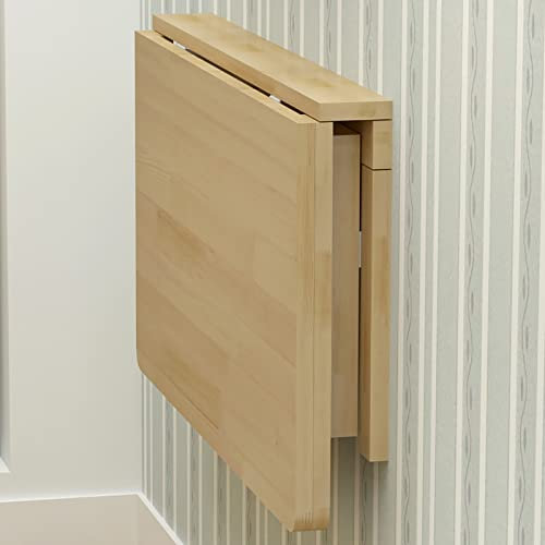 Klapptisch Wand, Wandklapptisch, Klapptisch Holz, Klappbarer Esstisch, Wandmontierte Werkbank, Holz Wandklapptisch Wand Montierter, Schwimmender Schreibtisch, Für Küche, Esszimmer, Computertisch ( Siz