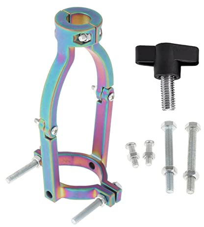 perfk Supporto Trapano, Accessori per Trapani, Staffa Di Fissaggio per Adattatore per Punta Da Trapano a Foro Quadrato Robusto Acciaio Inossidabile con 4 viti et 1 dado per Trapani