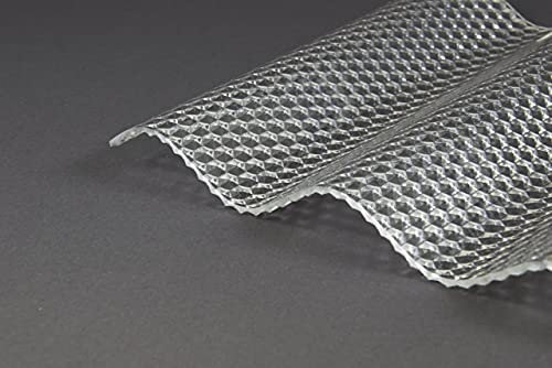Polycarbonat PC Wellplatte Lichtplatte Profilplatte Sinus 76/18 klar, Wabe 2,6mm - 2,8mm Hagelsicher! 1045mm x 4500mm