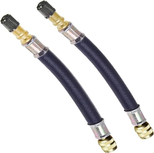 KEWAYO Estensione della Valvola per Pneumatici 2 Pezzi 160mm Gomma Flessibile per Auto Camion Ruota per Moto Valvola per Pneumatici Prolunga per Stelo Adattatore