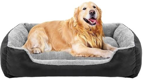 Hundebett Hundekorb Katzenbett Hundekörbchen Hundebetten, Waschbare Haustiermatratze, Bequemes Wärmendes Rechteckiges Bett Für Kleine, Mittelgroße Und Große Hunde, Katzen, Haustiere Haustierbett Hunde
