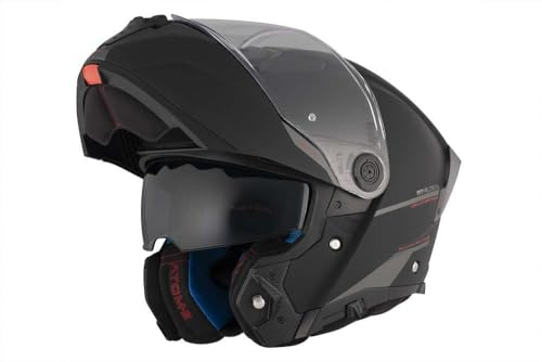 MT Motorradhelm Modular Flip Front - Atom 2 Matt Schwarz