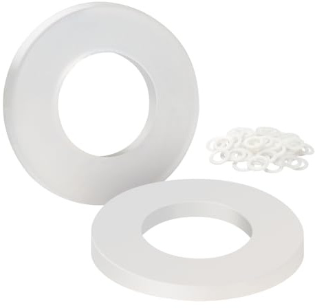 BOUMVID Kunststoff Unterlegscheiben M20X35mm, 10 Stück Nylon Unterlegscheibe Karosseriescheiben Kunststoffscheiben Beilagscheiben Plastik Beilagscheibe für Maschinen Klempner Elektrische Geräte