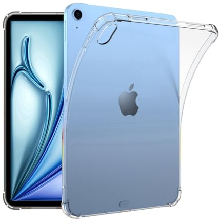 Zcooooool Klart fodral för iPad Air 13 (2024 släppt) Förstärkta hörn för iPad Air 13 tums fodral