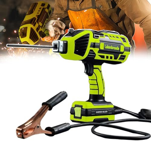 Lakenbroade Handheld Welding Machine Portable Arc Welder 4600W Automatic Electric Welder Home Welding Tool Digital Intelligent 2.5mm Arc Welder Equipment Power Tool