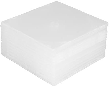 BELLIFFY 25pezzi Custodie Ultrathin Per Cd e Dvd Scatole Trasparenti Portatili Per Archiviazione e Protezione Di Dischi Per Home Cinema e Media Storage