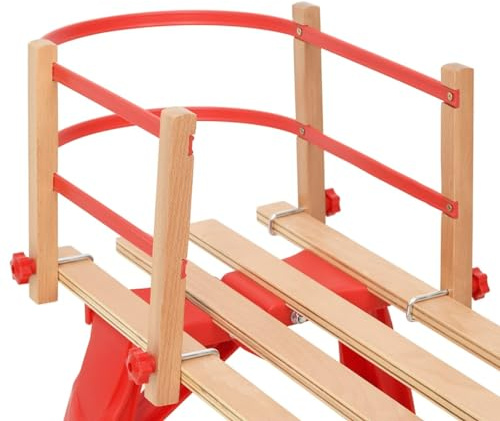 ShGaxin Rückenlehne für Schlitten Rot Sperrholz, Schlittenlehne, Schlitten Rückenlehne, Schlittenaufsatz, Sitzkissen Für Schlitten - 93698