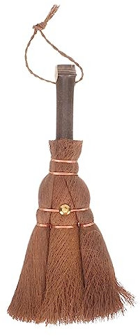 MAGICLULU Scopa Intrecciata in Paglia per Pulizia Domestica Scopa Manuale Leggera Manico Lungo Accessorio per Rimuovere Polvere in e Ufficio