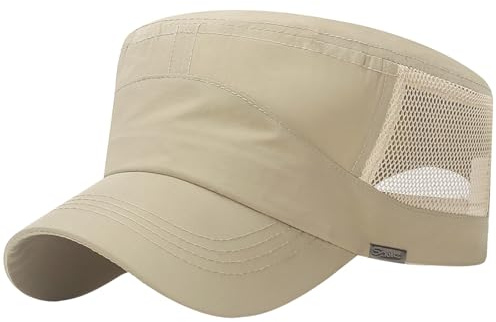 Ausing Army Cap Herren Sonnenschutz Verstellbare Atmungsaktiv Schnelltrocknend Wandern Outdoor Sports