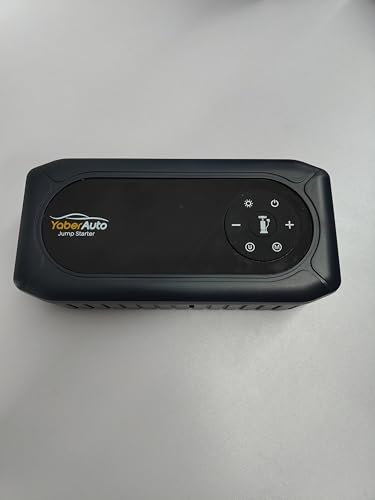 YaberAuto Starthilfe Powerbank mit Kompressor, 150PSI 4500A Auto Starthilfe Powerbank, Auto Starthilfe für 9.0L Benzin und 8.0L Diesel, Starthilfe mit 500 Lumen Multifunktionsleuchte und LCD Display