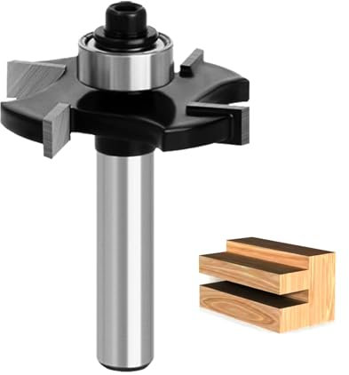 GLRYD Fresa per fresa a disco per fresa superiore 8 mm, altezza di taglio 5 mm, diametro di taglio 36,7 mm, lama in metallo duro a 4 denti, lavorazione del legno per frese precise