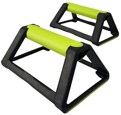 1 Pair of Push Up Bar, Anti-slip Pushup Handles for Floor Strength Training, Portable Calisthenics Bars for Home Fitness Training (GREEN)